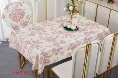 137cm Vinyl PVC tablecloth table over