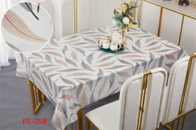 137cm Vinyl PVC tablecloth table over