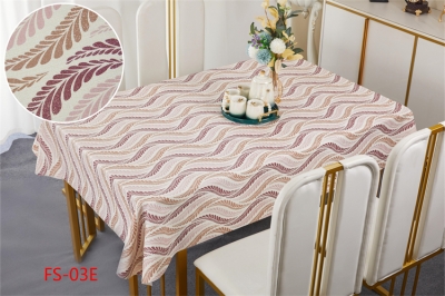 137cm Vinyl PVC tablecloth table over