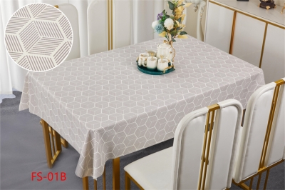 137cm Vinyl PVC tablecloth table over