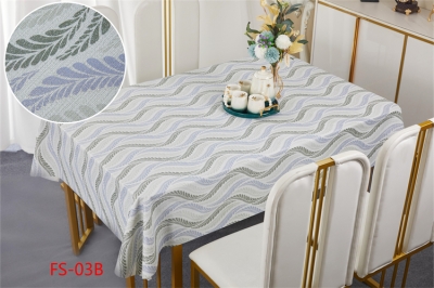 137cm Vinyl PVC tablecloth table over