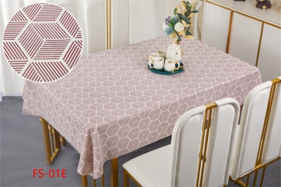 137cm Vinyl PVC tablecloth table over