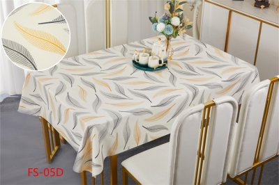 137cm Vinyl PVC tablecloth table over