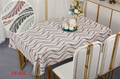 137cm Vinyl PVC tablecloth table over