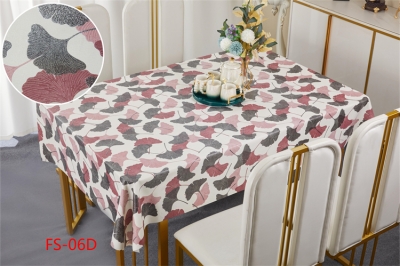 PVC/Vinyl tablecloth table over table cloths