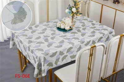 PVC/Vinyl tablecloth table over table cloths