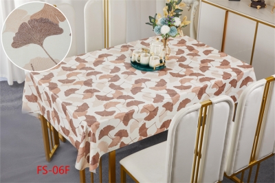 PVC/Vinyl tablecloth table over table cloths